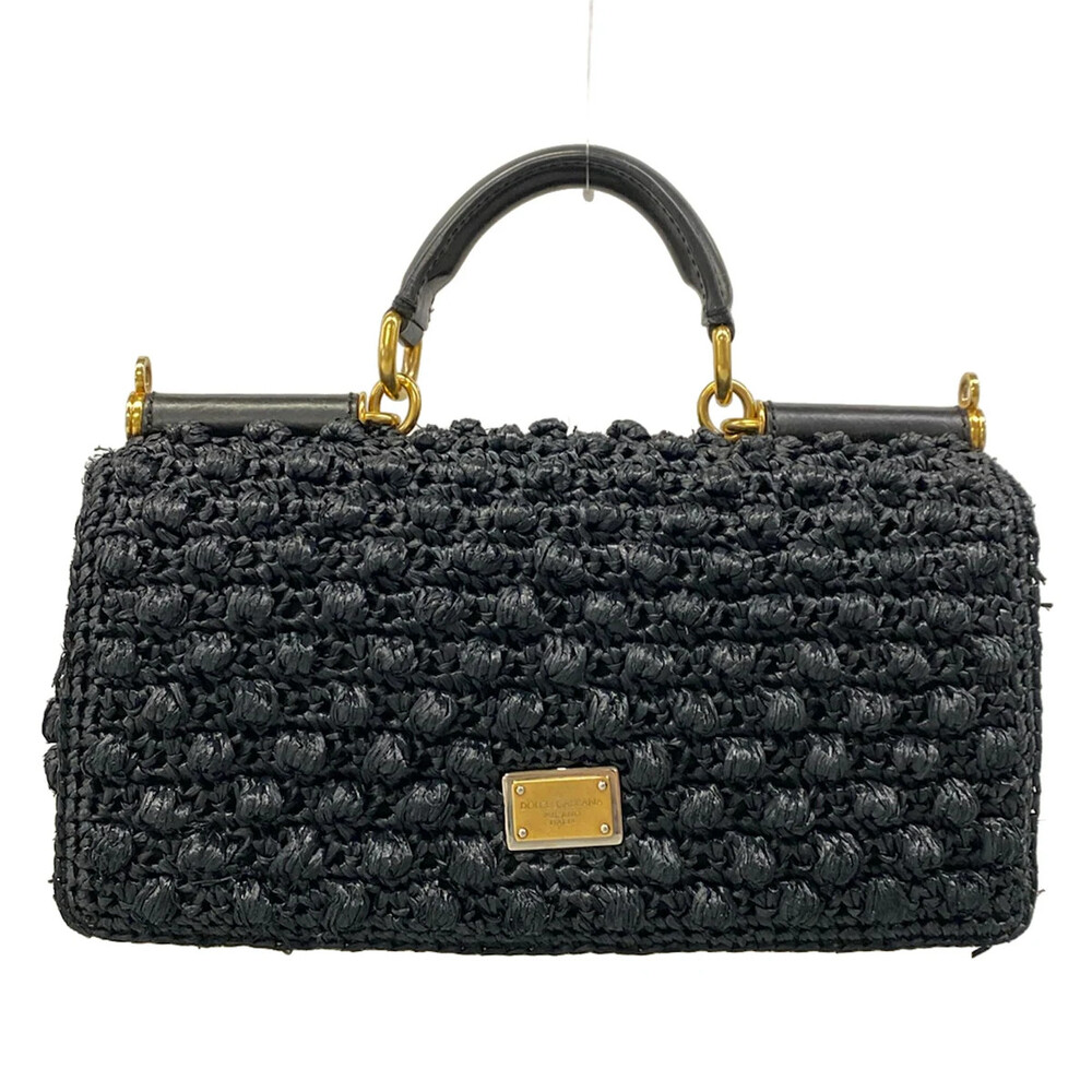Dolce&Gabbana Black Straw Leather #304864D59B